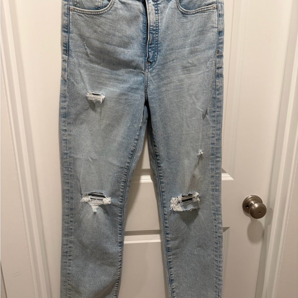 Express Modern Straight super high rise jeans!